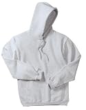 NEW Gildan Ultra Cotton - Pullover Hooded Sweatshirt Ash-M