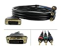 DVI-I to 3 RCA Component Cable - 6ft