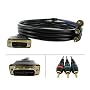 DVI-I to 3 RCA Component Cable - 6ft