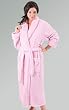 Super Plush Microfiber Pink Bathrobe