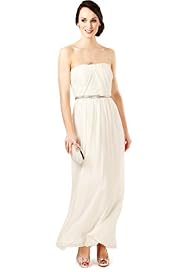Sleeveless Flared Hem Belted Maxi Dress