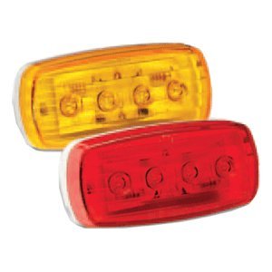 Wesbar LED Clearance/Side Marker Light - Red #58 w/Pigtail