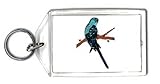 Keychain with branch, bird, budgie