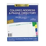 ACCO / DAY-TIMERS, INC. / DTM94143 / Folio Size Address/Phone Directory for Looseleaf Planner, Colored Tabs / Sold as 1 EA
