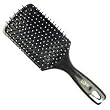 Luxor Pro Jumbo Polytip Cushion Paddle Brush 3.5"- 13 Rows (Pack of 3)