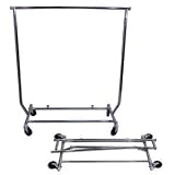 Chrome Collapsible Rolling Rack