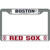 Boston Red Sox MLB Chrome License Plate Frame