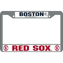 Boston Red Sox MLB Chrome License Plate Frame