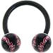 BIOPLAST Black BLAZING BASEBALL Circular Horse Shoe