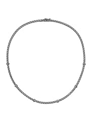 18KT White Braided Collar Necklaces Length = 16