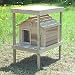 20 Inch Cedar Cat House with Platform, Loft : Size SML CEDAR W PLATFORM  LOFT - INSULATED