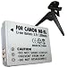 Battery for Canon IXY Digital 900 IS & PowerShot SD850 IS Digital Camera with Black Mini Tabletop Tripod