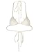 Fanala Sexy Women Bandeau Lace Crochet Bikini Set Push Up Bra Swimwear