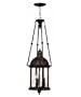 Hinkley Lighting 1782FB-DS Capitol Dark Sky 1 Light Outdoor Hanging Lantern in Forum Bronze with Clear Water glass