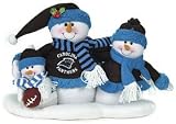 Carolina Panthers Table Top Snow Family Each Features Three Plush Snowpeople