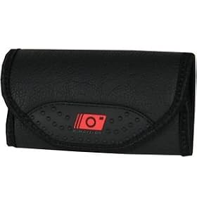 Always On Protective Camera Wrap - Black Faux Leather - compatible with Panasonic Lumix TZ10,TZ20,TZ18,FS16,FS35, Nikon Coolpix L23,S3100, Fujifilm Finepix AV200, Canon IXUS all models