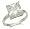 3 Carats Princess Cut Cubic Zirconia Engagement Ring