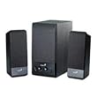 Genius SW-S2.1 350 Black, 10W, 110V-US. 9 watt 3-piece speaker system. The wood subwoofer with a 3 driver.