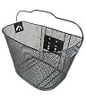 040/1029 BASKET ACCLAIM PLASTIC SMALL WHITE/PINK W/FLOWERS