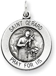 Gold and Watches Sterling Silver Antiqued Saint Gerard Medal