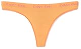 Calvin Klein Women's Seamless Edge String Thong,Vivid Orange,Medium