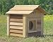 17 Inch Cedar Cat House : Size 17 INCH CEDAR CAT HOUSE - INSULATED