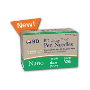 Bd Ultra-Fine Nano Pen Needle 32 G X 4 mm - Box of 90