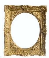 Dollhouse Miniature Elaborate Victorian Aged Gold Ornate Frame