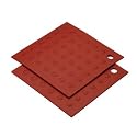 MIU Silicone Pot Holders, Set of Two, Red