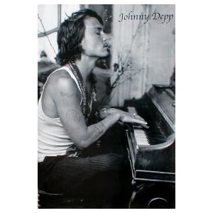 Johnny Depp Movie (At Piano) Poster Print - 24x36