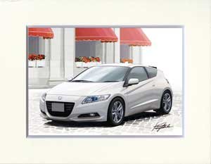 KEN-1（イラスト）: ホンダ　CR-Z（白）