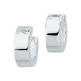 Sterling Silver 11.50 MM Hinged Earrings