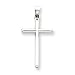 14k White Gold Cross Pendant