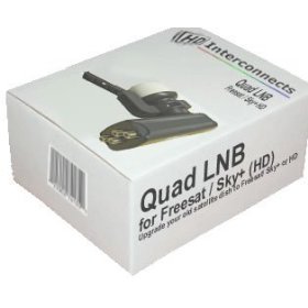 HDI Quad LNB to upgrade your existing sky dish to Freesat HD for Foxsat HD PVR DTR free sat receiver. SkyHD Plus etc