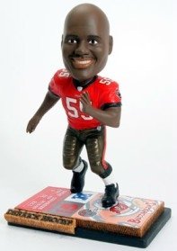 Tampa Bay Buccaneers Derrick Brooks Ticket Base Forever Collectibles Bobble Head