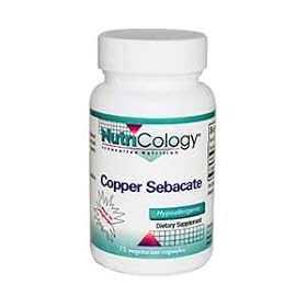 Nutricology/ Allergy Research Group Copper Sebacate, 75 Caps