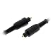 Optical Toslink Male to Male Fiber Optic Gold Plated Cable - 2M (6 Feet)
