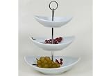 Porzellan-Etagere Buffet 3 Etagen 28 x 36 x 22 cm