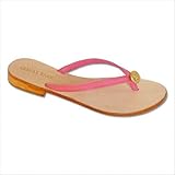 Women's Anchor Thong Sandal in Pink Rose Color: Brown, Size: 7