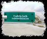 Truth On Earth LED Flashlight Keychain