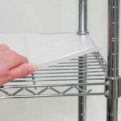 STORE LOGIC 5GRF9 Shelf Liner, W 24, D 24, Clear, PK 4