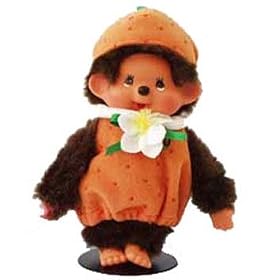 Monchhichi Fruit Costume Orange Plush Doll