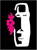 HAWAIIAN TOGA with HIBISCUS FLOWERS Vinyl Sticker/Decal (Islands,Tiki)