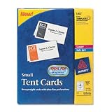 make your own cards and print-Avery Small Tent Cards, 2 x 3.5 Inches, White,  Box of 160 (5302)