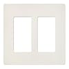 Lutron SC-2-BI Claro Two-gang Wallplate Biscuit
