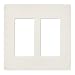Lutron SC-2-BI Claro Two-gang Wallplate Biscuit