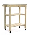 Ewins Miya Solid Wood Kitchen Cart or Island