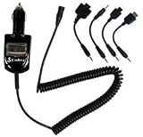 Cobra CBLCDCLA3 12-Volt/Vehicle Cell Phone Charger with LCD Display - Universal Samsung (1 Each)