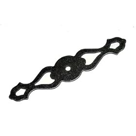 Amerock Inspirations 4 1 2 Knob Backplate Wrought Iron Dark by Amerock