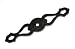 Tools & Hardware : Amerock Inspirations 4 1/2" Knob Backplate Wrought Iron Dark